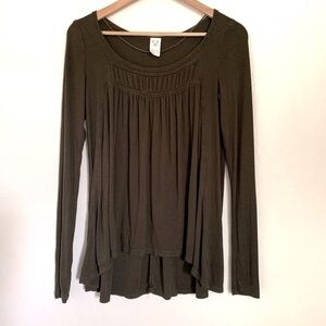 We the free dark green long sleeve thermal xs